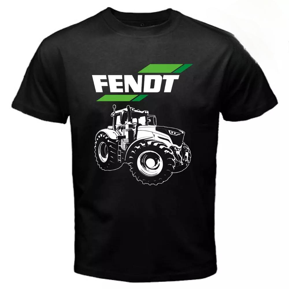 

Мужская повседневная футболка с коротким рукавом из ледяного шелка, быстросохнущая одежда, трактор FENDT, лето, однотонная, сетчатая, дышащая спортивная одежда S