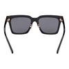 TF Logo su Gamba Specchiata Occhiali da Sole Quadrati Unisex Occhiali da Sole Neri FT1160K-5401A
