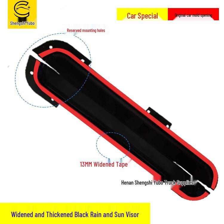 JH6 Transparent Original Rain & Sun Visor for One-Piece Trucks