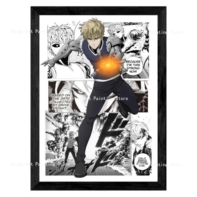 One Punch Man Poster Leinwand Drucke Malerei Japanische Action Anime Cartoon Wand Kunst Bilder Für Kinder Zimmer Dekoration