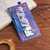1PC Flower Oil Painting Metal Bookmark Retro Famous Painting Hollow Bookmark With Tassels Student Reading Stationery Gifts