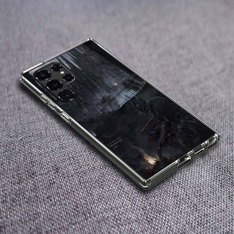 

Game Bloodborne Phone Case For Samsung Galaxy S24 S23 S21 S20 FE S22 S26 Ultra S25 Edge S10 Plus Cover Clear TPU Capa Shell Coqu Samsung S21 FE