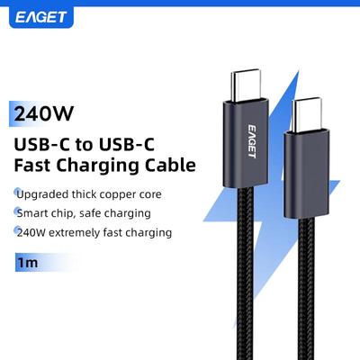 240W USB C Kabel USB 4 Datenkabel QC4.0 40Mbps 5A Schnellladung USB c zu USB c Ladekabel Typ C Kabel für iPhone, MacBook.