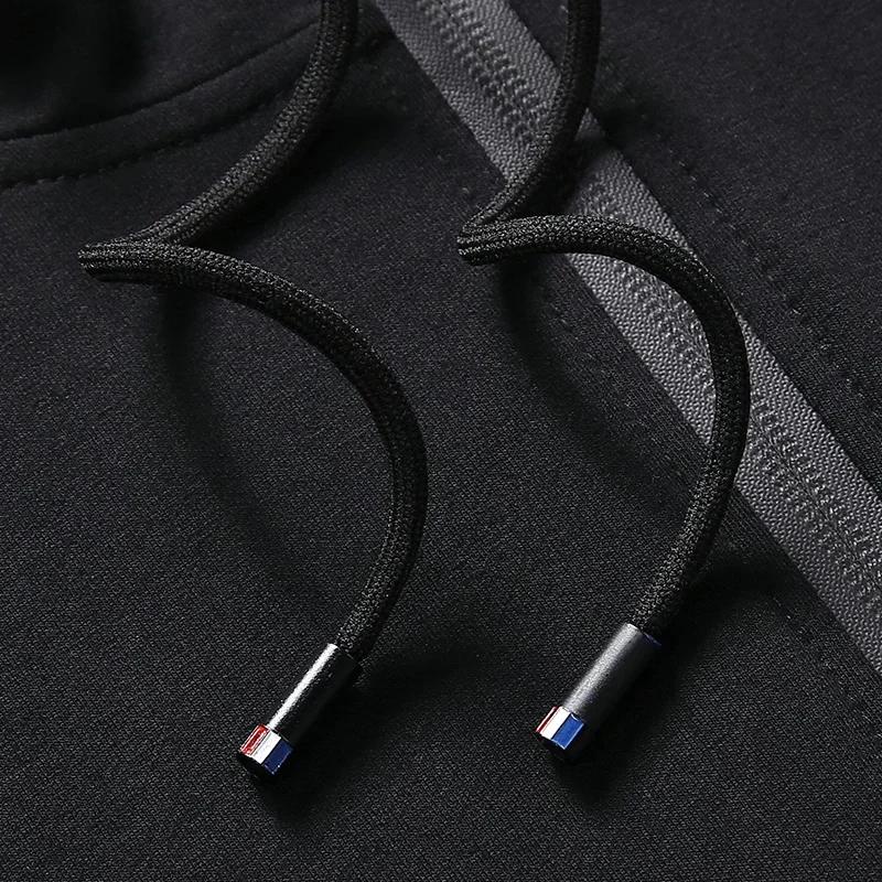 Plus Size Tracksuits Men Sportswear Sets Spring Autumn Clothing Hooded Pants Suit Male 2 Pieces Sweatshirt + Sweatpants 6XL