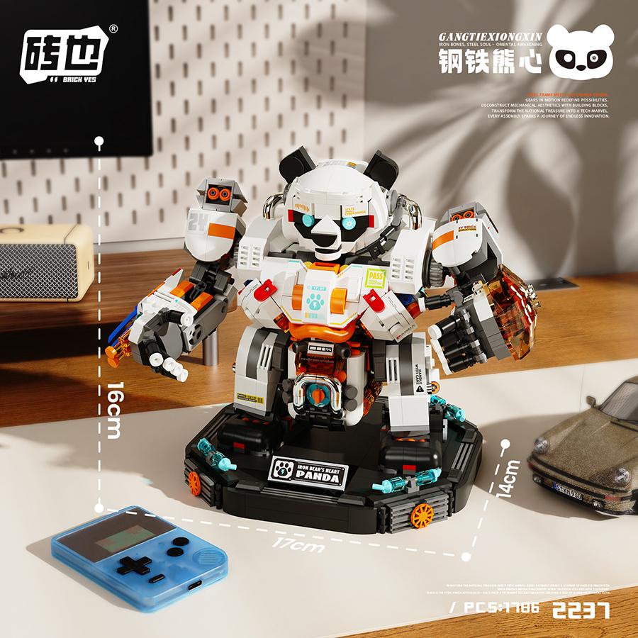 1786 SZTUK Panda Mecha Klocki do Budowania Zabawki Roboty Zabawki Edukacyjne Model do Montażu Dla Chłopców Dzieci Prezenty Świąteczne