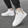 Fashion Men White Outdoor Boots Comfortable  Boots Men Outdoor High Quality Leather Ankle Boots Fashion Comfortable Waterproof Men Shoes