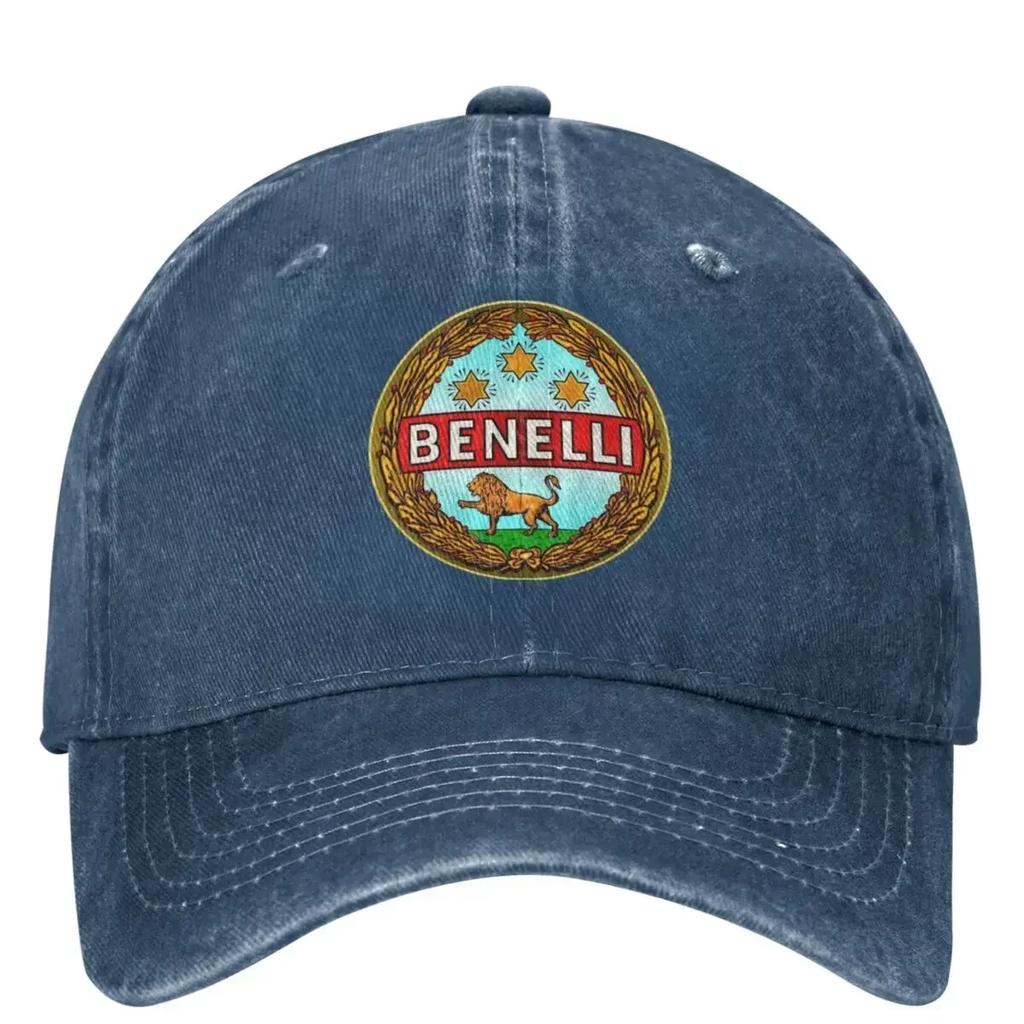 Vintage Benelli  Motorcycles Italy Racing Baseball Cap Men Women Distressed Washed Snapback  Outdoor Workouts S