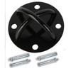 4-Hole Steel Aerial Yoga Hammock Fixing Plate for Pole Dance Swing & Hanging Chair with Sandbag Hook & Pulley