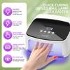 288W 66LEDs UV Nail Dryer Lamp Machine for Drying Nails Gel Polish Professional Curing Manicure Lamp 4 Timer LCD Display Tools