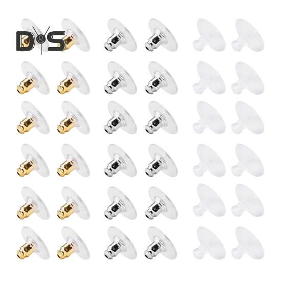 120 ks náušnicových puzet s podložkou Hypoalergenní zarážky na náušnice Akrylové náušnicové puzety Náhrada za ztracené náušnicové puzety Výroba náušnic DIY