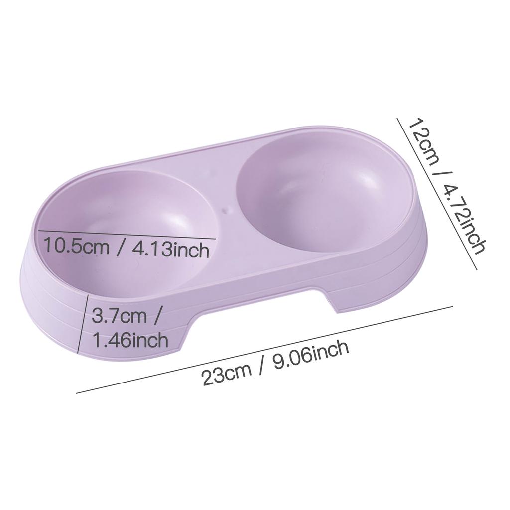 1PC słoma pszenna Pet podwójna miska miska dla psa kot pies woda pitna jedzenie dwufunkcyjny pojemnik na ryż artykuły dla zwierząt