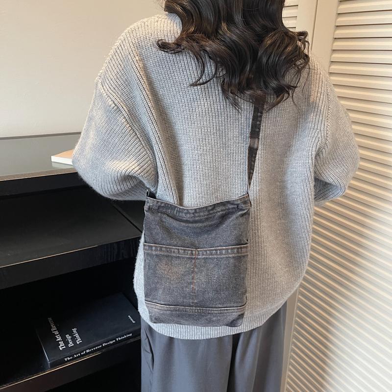 Borsa in Denim da Donna Borsa a Spalla Borsa a Tracolla Borsa per Cellulare