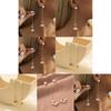 Trendy Geometric Pearl Earrings Classic Gold Long Tassel Chain Earrings For Women