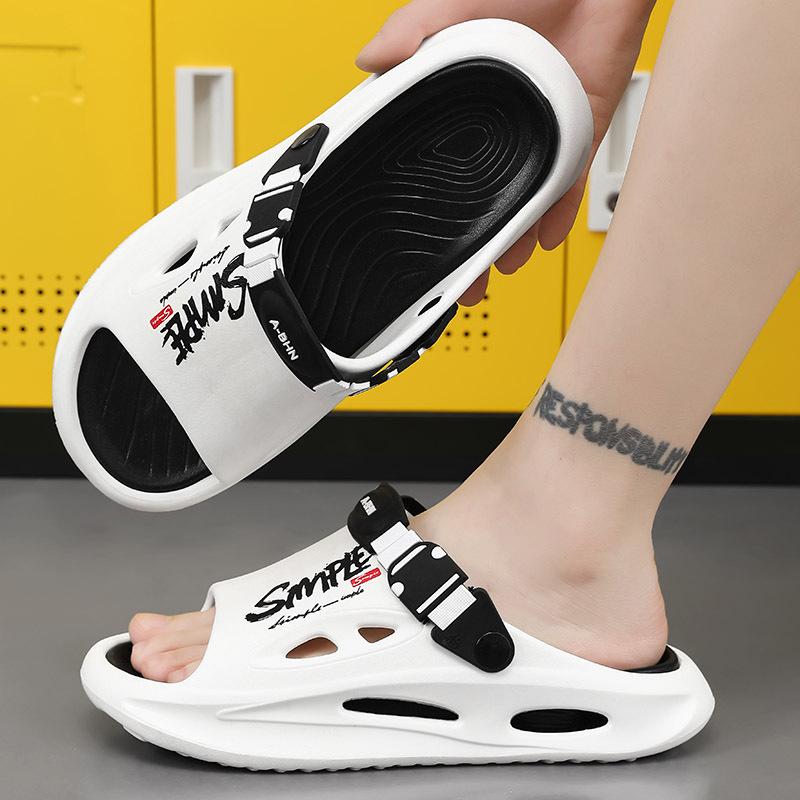

Капці чоловічі літо 2025 новий тренд молодіжний вітер для вулиці відчуття наступання на лайно пляжні для ходіння по воді протиковзкі спортивні круті капці 44