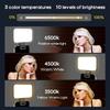 3 Modes LED Fill Light 800/1000mAh Clip Ring Flash Light LED Selfie Light  Mobile Photography