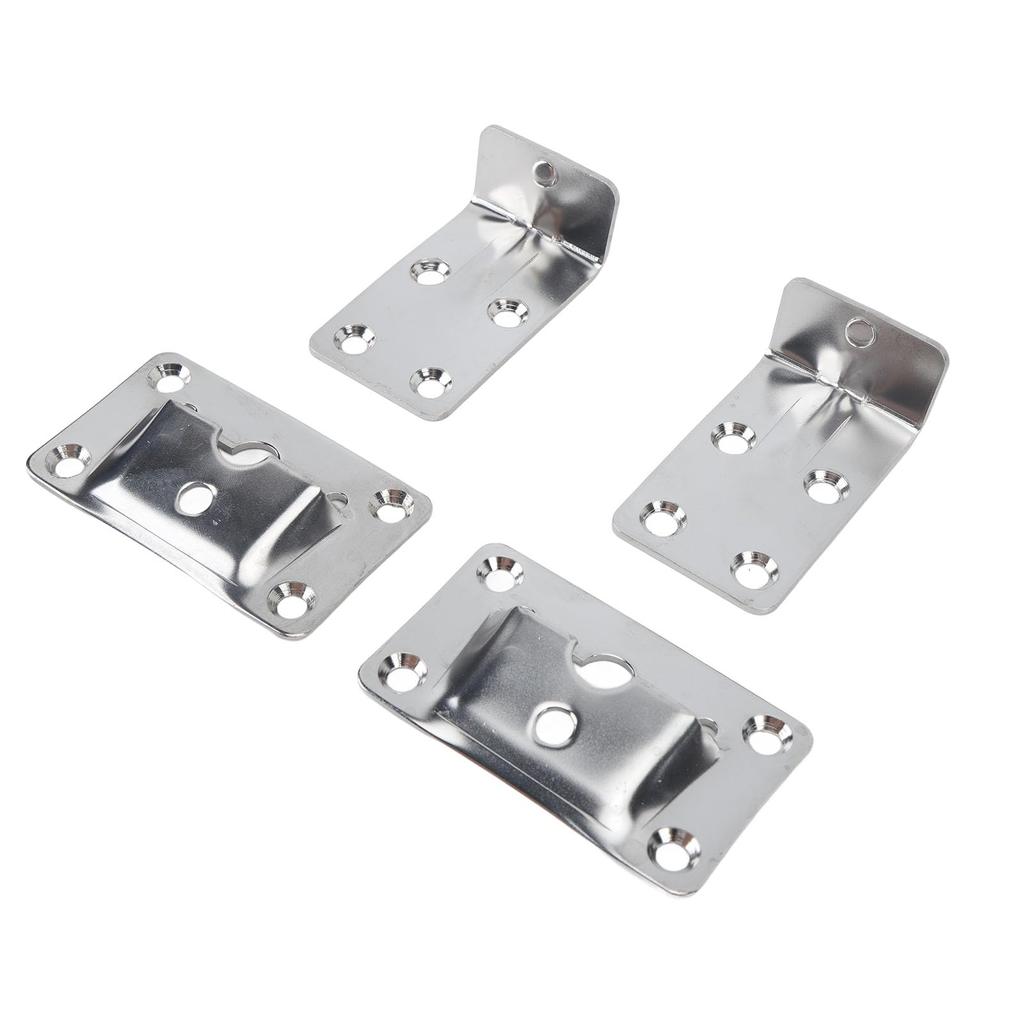 Stainless steel removable table bracket set, 2 wall brackets and 2 table brackets, support