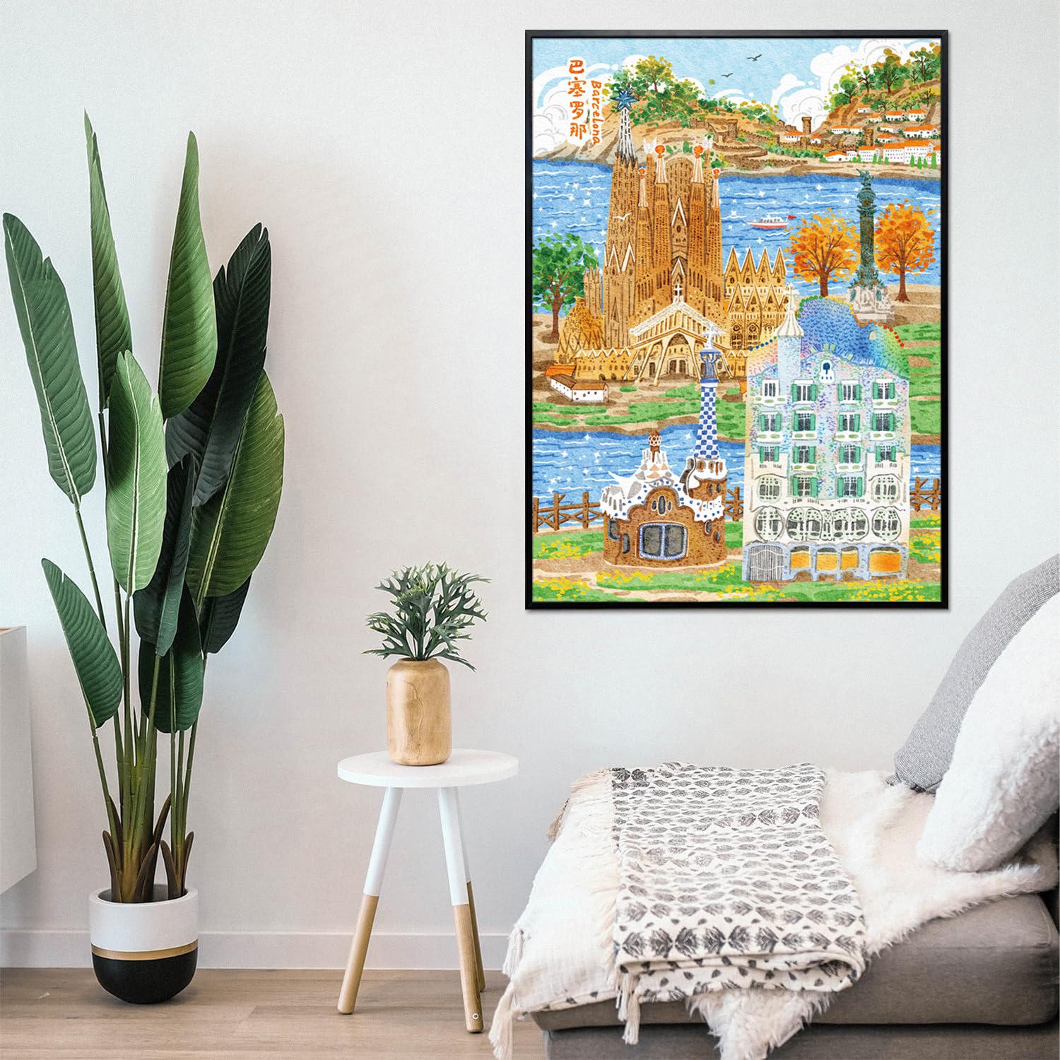 

Educational Blue Card Adult Jigsaw Puzzle - 500 or 1000 Pieces, High-Difficulty, Cultural Creative Design