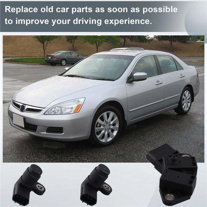 37840-PGE-A11 & 37500-RCA-A01 Camshaft & Crankshaft Position Sensor For Acura Honda 2003-2010 чёрный