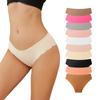 Übergröße Damen Frühling und Sommer Wellig Niedrige Taille Atmungsaktiv Eis Seide Unsichtbar Spurlos Slips