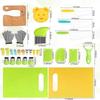 Toys 28pcs Toddler Knife Set Kids Knifes For Real Cooking Kitchen Tools For Toddlers Kids Cooking Sets Real Toddler Girl Boy Gifts Kitchen Toys Preten