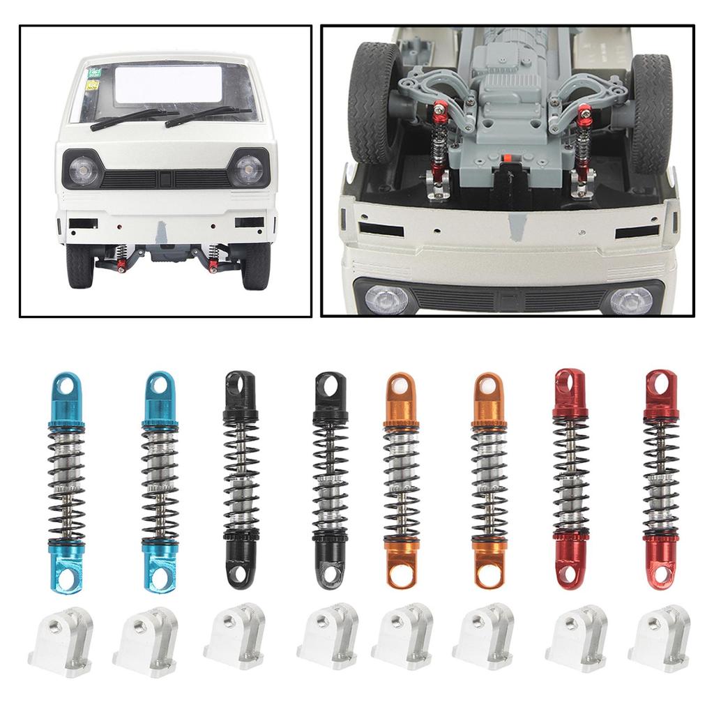 Set of 2 RC Car Front Shock Absorber Damper Spring with Fixed Seat for RC Parts