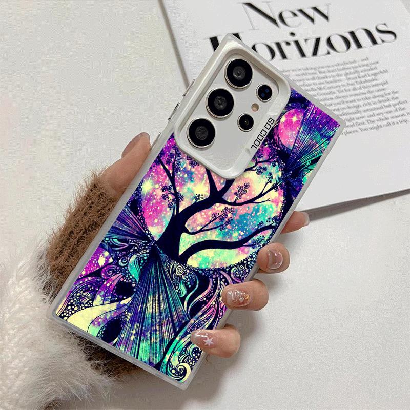 Mandala Sunflower Dreamy Style Shockproof Phone Case for Samsung Galaxy S26 Edge S25 Ultra S24 FE S23 Plus S21 Cover Anti Fall F
