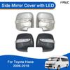 Car Rearview Accessories Side Door Mirror Cover with LED For Toyota Hiace 2008 - 2018 Cars Accessories Upgrade Modify A Car