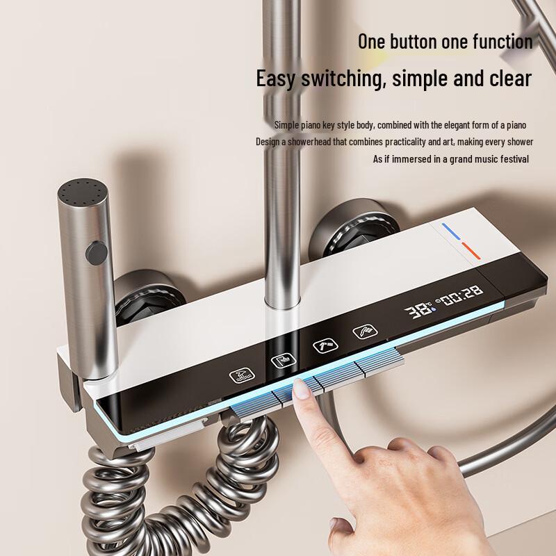 Huiniz Digital Display Pressurized Shower Faucet Set
