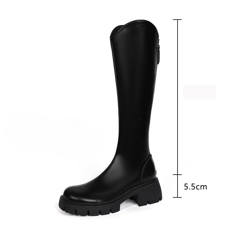 Adding Fleece Boots for Autumn and Winter, Women's Height-increasing and Slimming Shoes