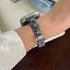 Star Rivet Denim Canvas Leather Bracelet For Apple Watch Band Series 11/10/9/8/7/6/Ultra iWatch Strap 49/46/45/44/42/41/40/38mm