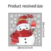 Waving Christmas Snowman Snowflake Home Decoration Glass Windows Window Stickers