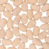 100Pcs Wooden Fake Eggs Easter Decorations Smooth Surface Paintable Craft Eggs for DIY Projects Desktop Display Holiday