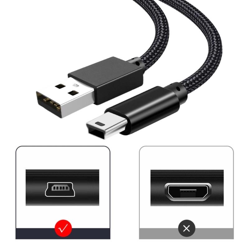 Mini USB Cable Fast Speed Mini USB Cable Fast Speed Transfer Cable Nylon Braided Cord for Fast Data Transfer & Charging
