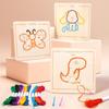 Children's Embroidery and Threading Wooden Toy - DIY Educational Set for Kindergarten