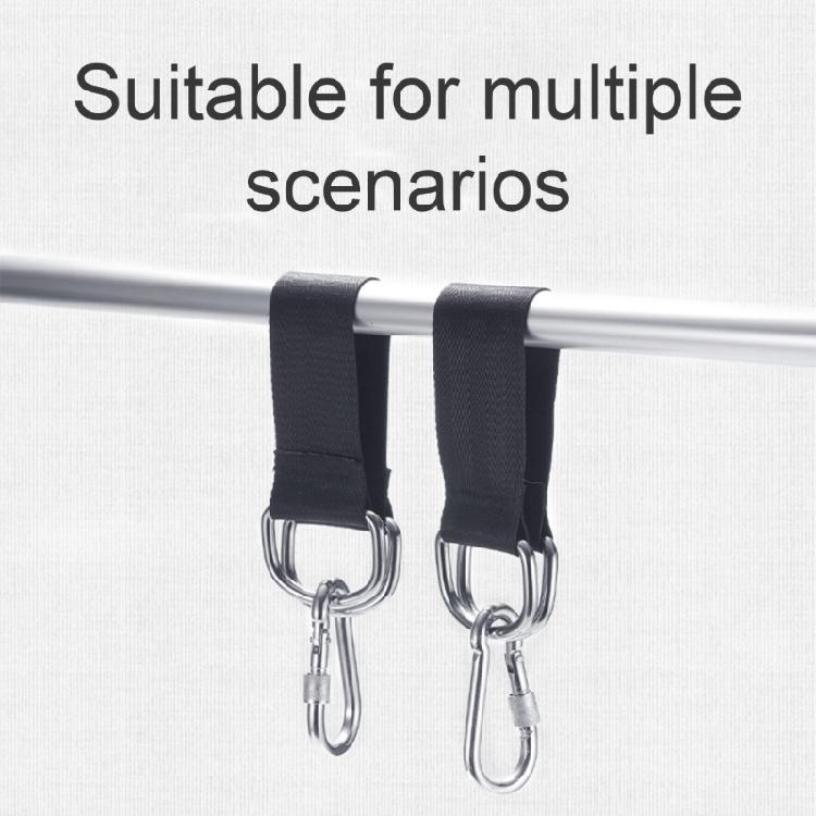 Wear Resistant Hammocks Rope High Strengths Tree Hanging Swing Fixing Strap for Gym and Camping Use With Carabiners