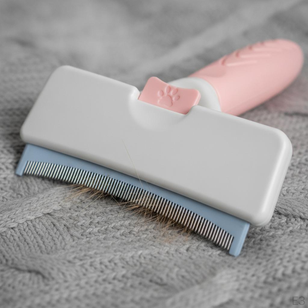 Pet Grooming Comb for Cats and Dogs, DualUse Deshedding Brush Short Long Hair, Removes Loose