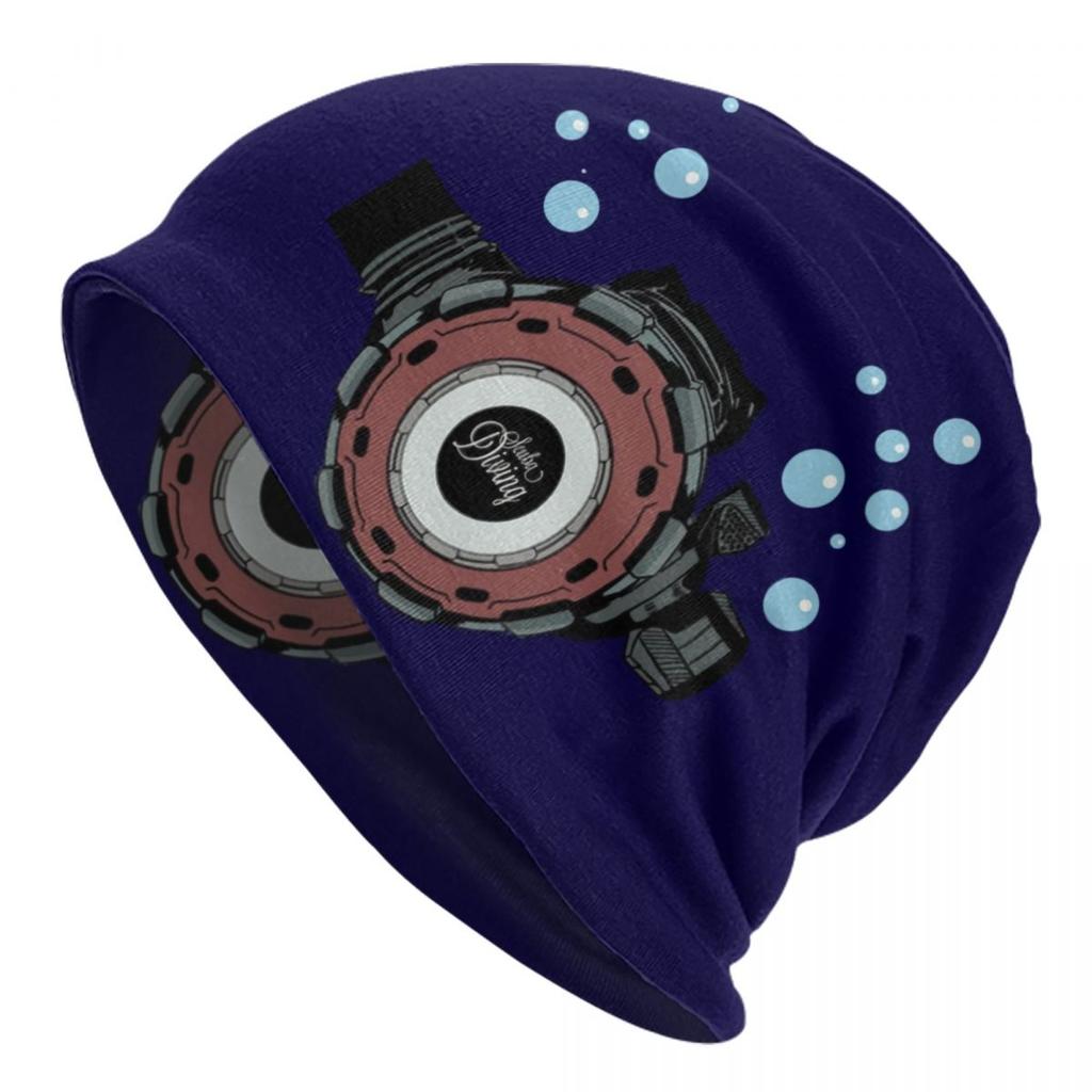 Custom Scuba Skull Dive Diver Bonnet Hats Hip Hop Knitting Hat For Women Unisex Warm Winter Skullies Beanies Caps