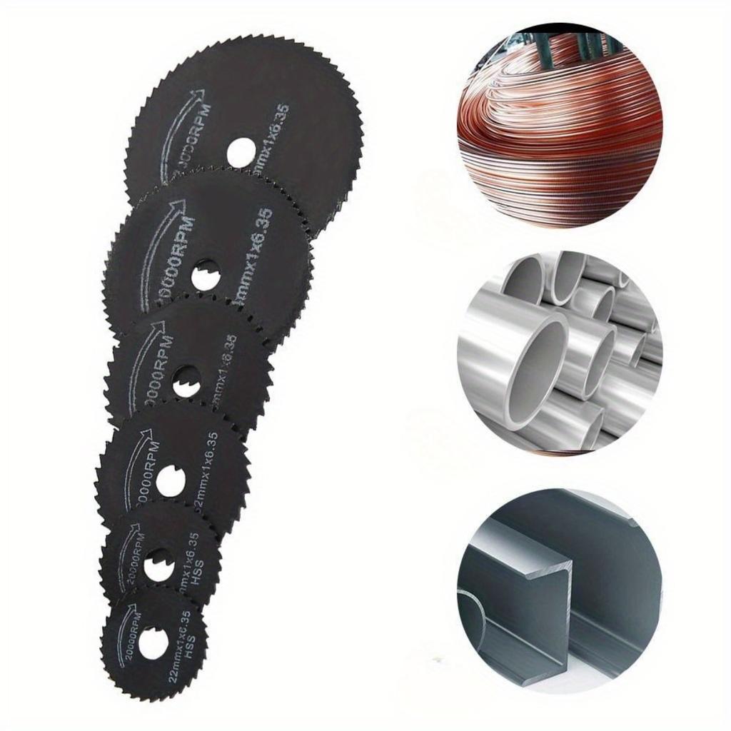 7 Stück/Satz Mini HSS Kreissägeblatt Rotationswerkzeug für Dremel Metallschneider Kraft Holzschneidscheiben Bohrdorn Trennscheibe