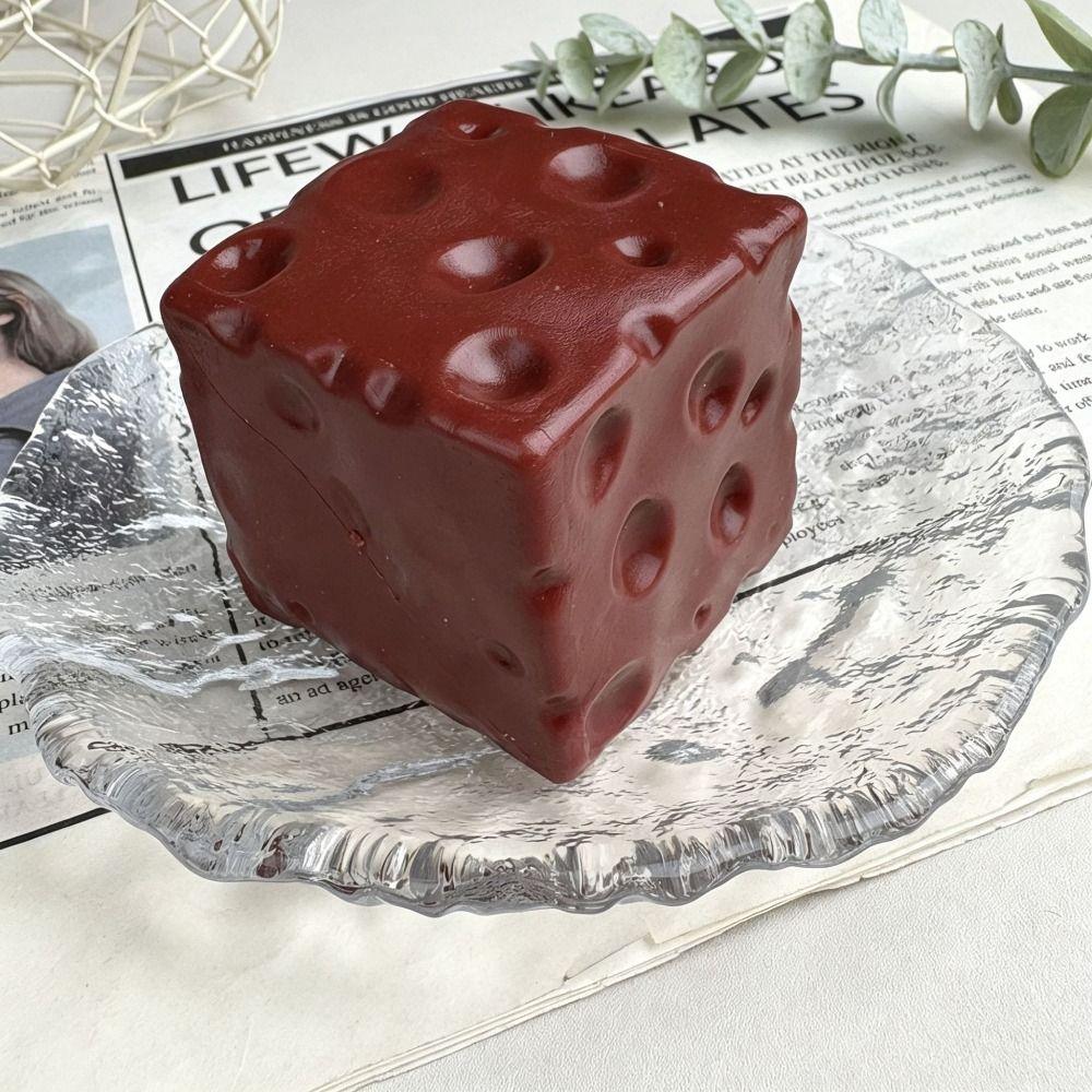 5cm Cheese Squeezed Toy Realistic Cheese Slow Rebound Toy Cheese Squishy Toy Children's Gifts