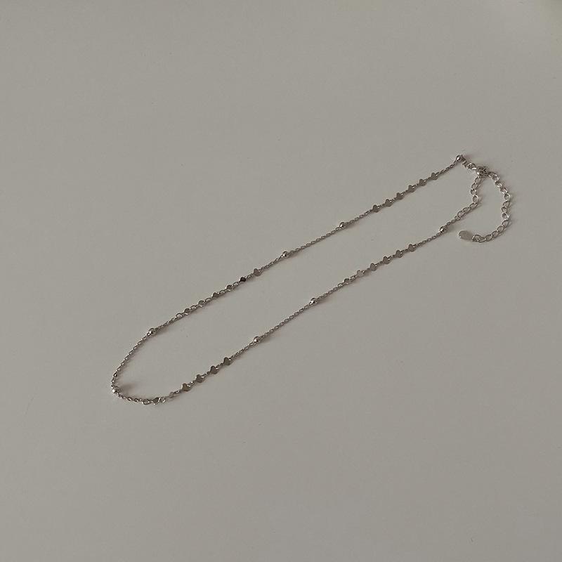 

Ожерелье из стерлингового серебра 925 пробы женственность простота индивидуальность универсальный щедрый чокер короткая цепочка на шею любовь цепочка на ключицу прилив 925 silver