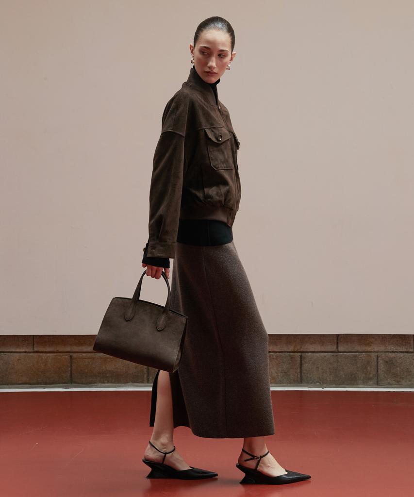 Verdemar Suede Marcelle 13 Bag_Deep Brown