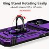 For iPhone 17 16 16e 15 Pro Max 14 Plus 13 12 11 Case Phone Bumper with Clear Tempered Glass Screen Protector Slide Camera Cover Ring Kickstand Holder