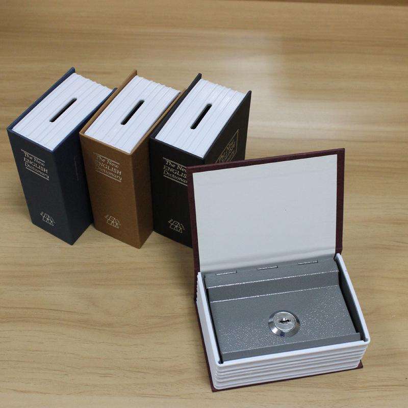 Mini Book Safe with Lock: Children's Piggy Bank and Desktop Storage Box