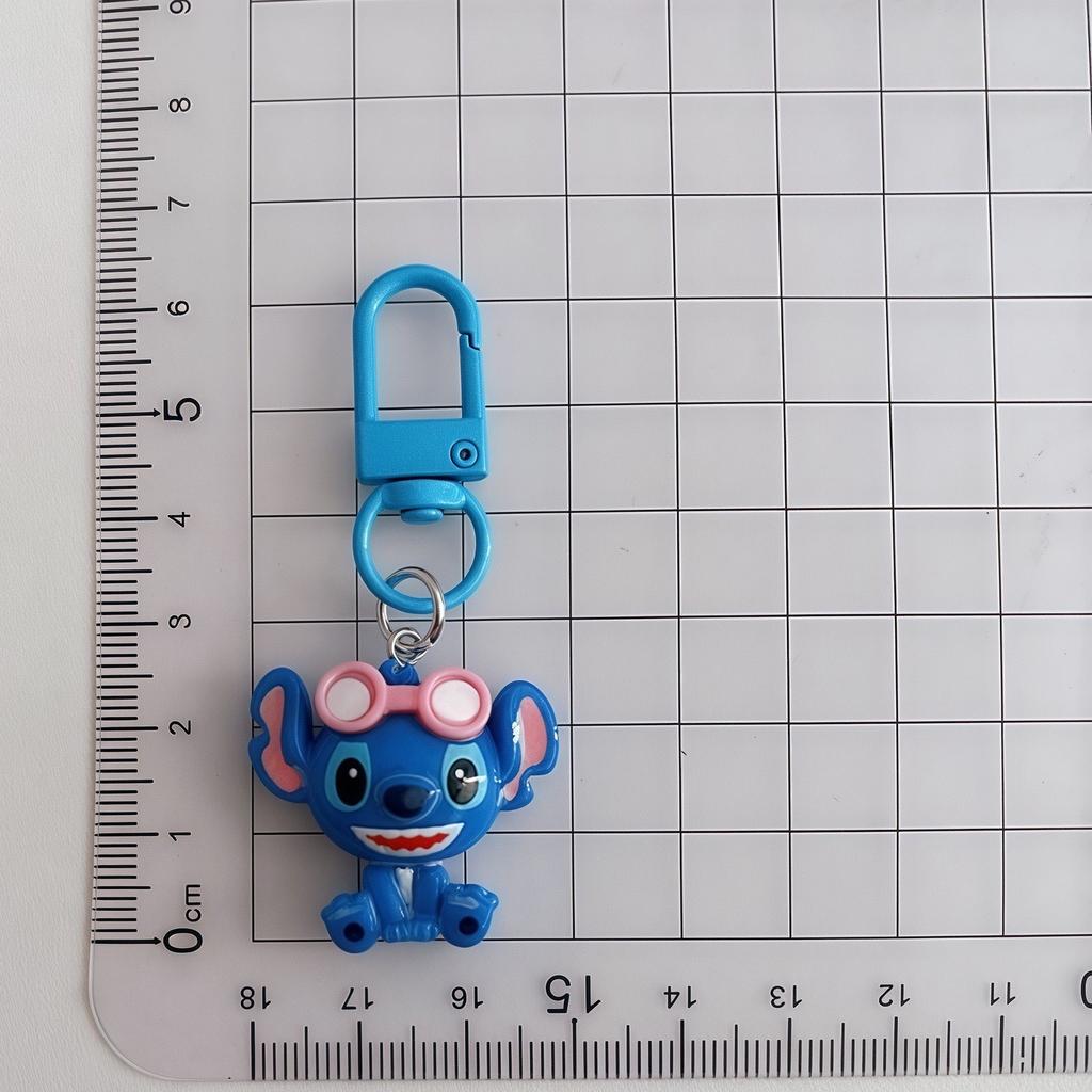 Lilo & Stitch Toys Keychian Anime Pendant Resin Keychain Cute Doll Couple Bag Ornament Car Keyring Girl Birthday Gift