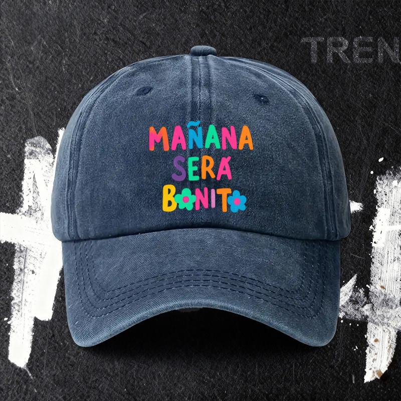 Pc Adjustable Baseball Cap with Maana Ser Bonito Design Lightweight Printed Craft WomenS Hat Tomorrow Will Be Better