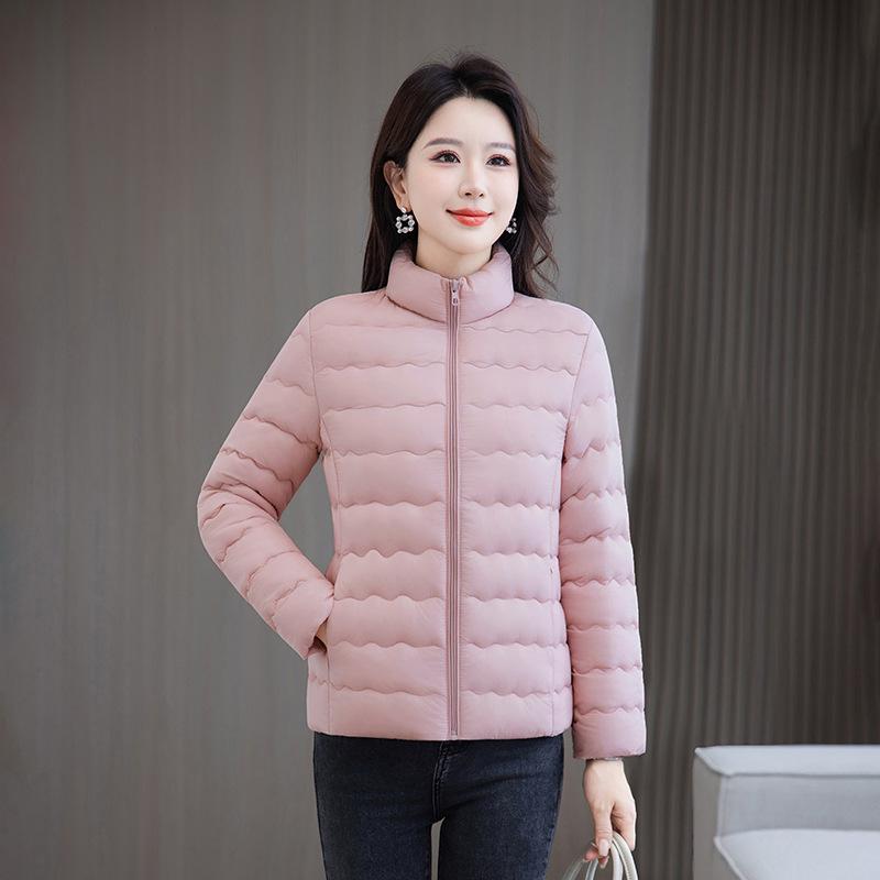 Women’s Short Quilted Windproof Thin Lightweight Winter Jacket
