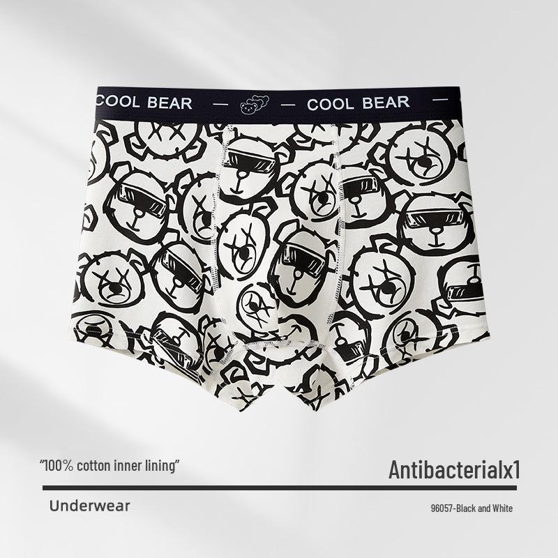 

Дитячі бавовняні боксери на замовлення для підлітків - Великий розмір, Якість Класу А XXL (140-160 jin) чорний/білий