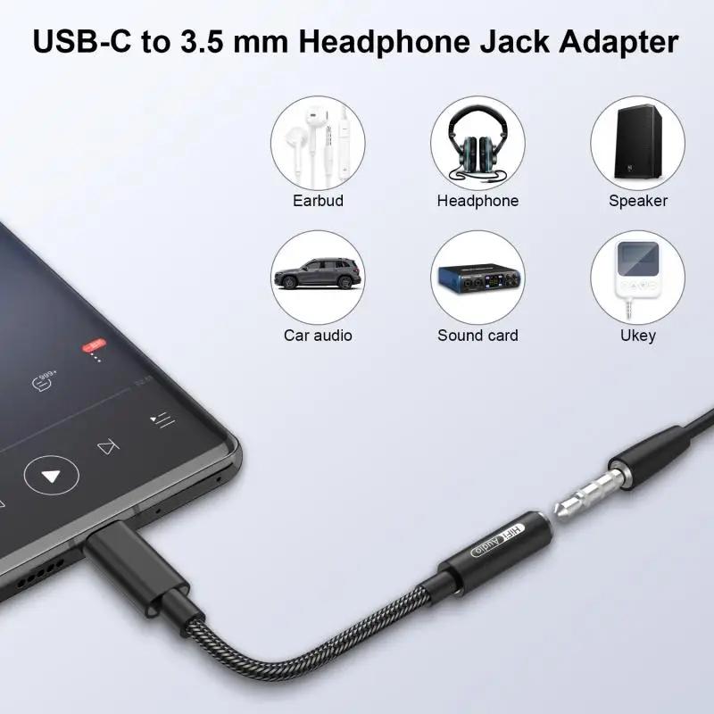 Hifi DAC Type-C to 3.5mm ALC5686 CX31993 CB1200AU Earphone Amplifier Audio Adapter Cables Hifi Sound Quality Decoder For AndroidGood product
