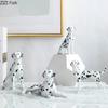 Dalmatians Sculpture Desk Decoration Ornaments Dog Statue Ceramic Crafts Modern Home Decor Artwork Room Aesthetics Dog Statuette