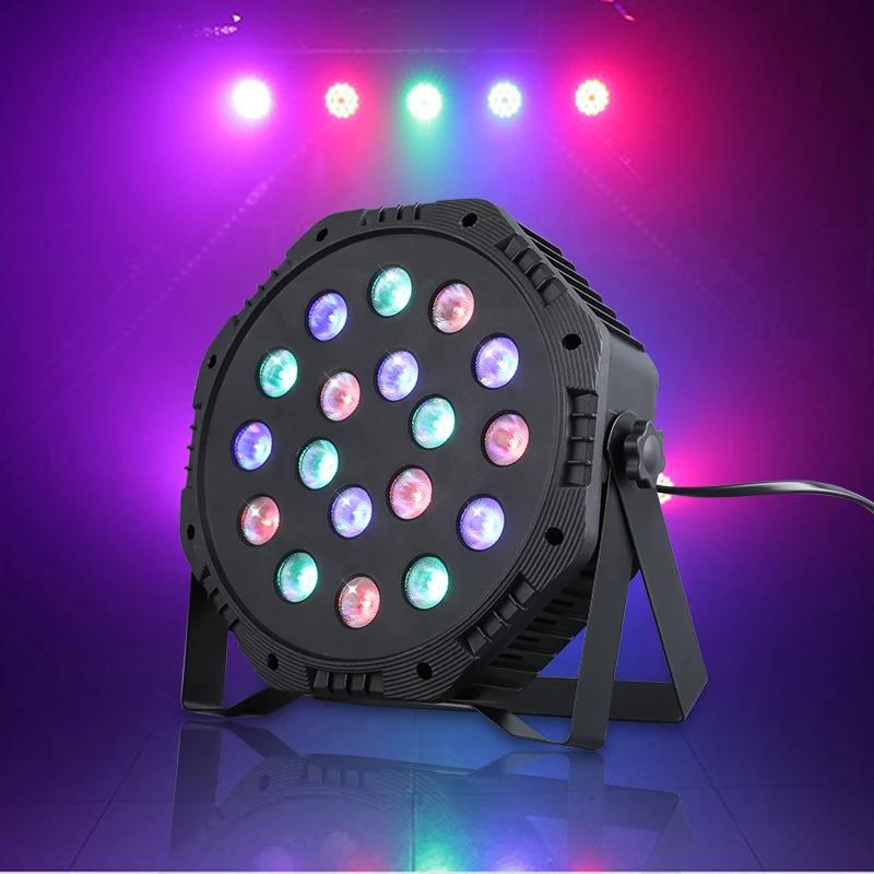 LED Stage Lights Full Color Single Color Remote Control Built-in Fan Light Stage Living Room Bar Concert Fill Light Spotlight